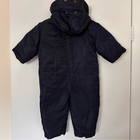 Polo Ralph Lauren Baby Bunting Snowsuit Jacket Navy Blue Size L 12-18M - Picture 6 of 11